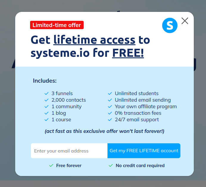 Systeme.io Lifetime Deal